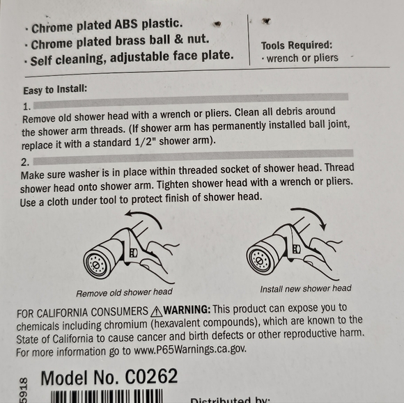 Wholesale Lot 20 Aqua Plumb Shower Sensations Spin to Adjust Brass Ball Nut Head - Picture 5 of 6